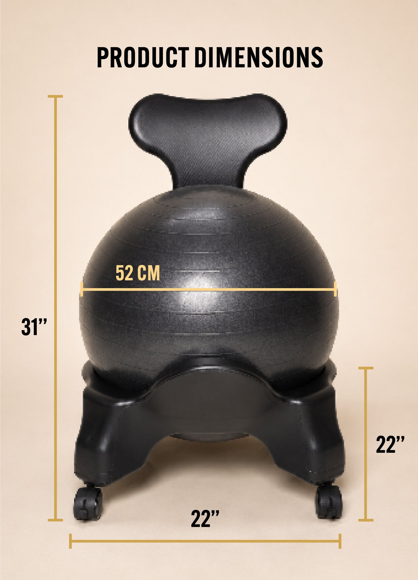 Dr. SitWell™ Active Sitting Ball Chair